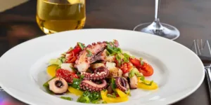 Receita de Salada de Polvo com Três Pimentos