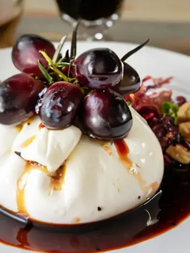 Descubra a Burrata com Uvas