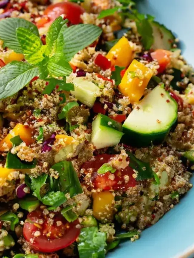 Salada de Verão: Quinoa e Legumes