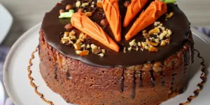 Bolo de Cenoura com Cobertura de Chocolate
