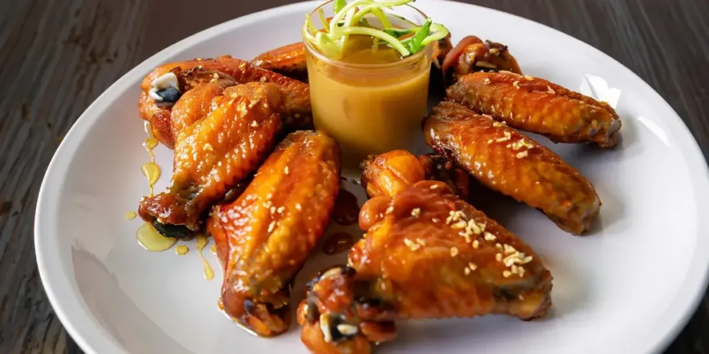 Asinhas de Frango ao Molho de Mel e Alho