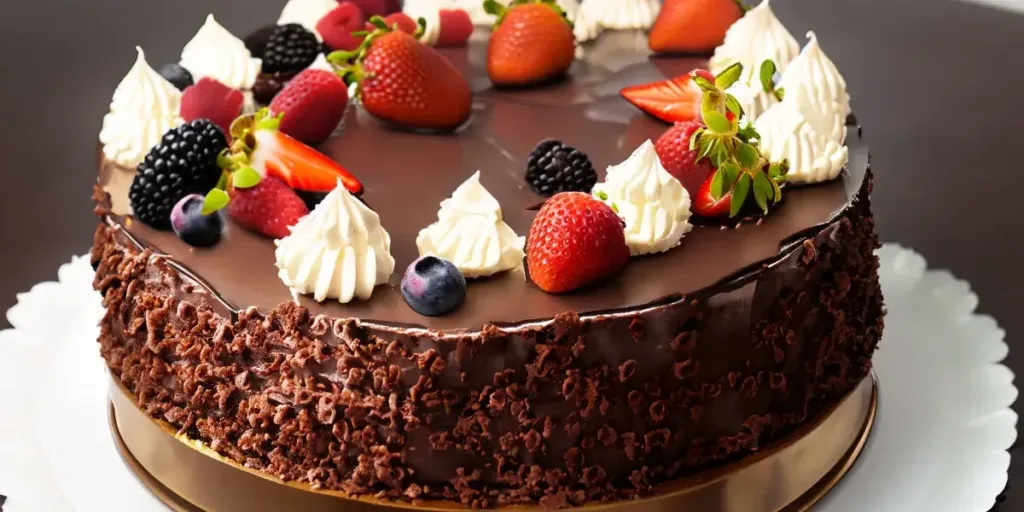 Bolo de Chocolate com Recheio de Chocolate