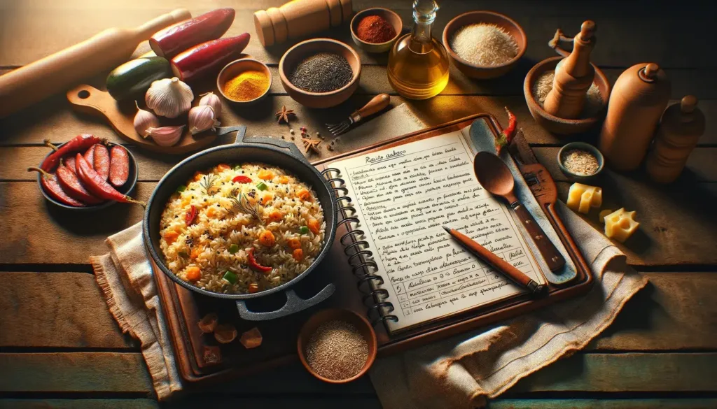 Risoto Açafrão e Camarões