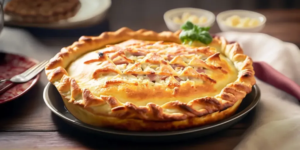 Torta de Batata com Presunto na Frigideira