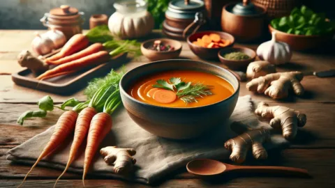 Sopa de Cenoura com Gengibre