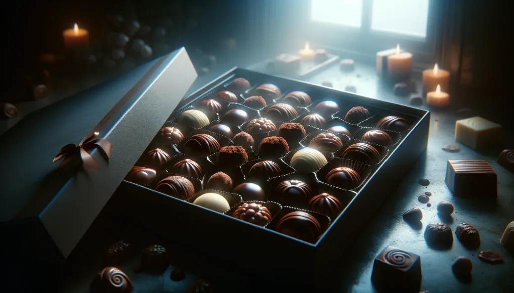 Bombons de Chocolate com Licores Portugueses e Frutas Secas