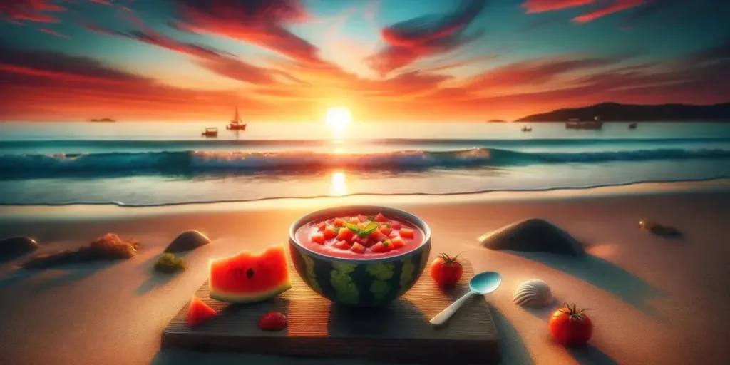 Gaspacho de Melancia e Tomate