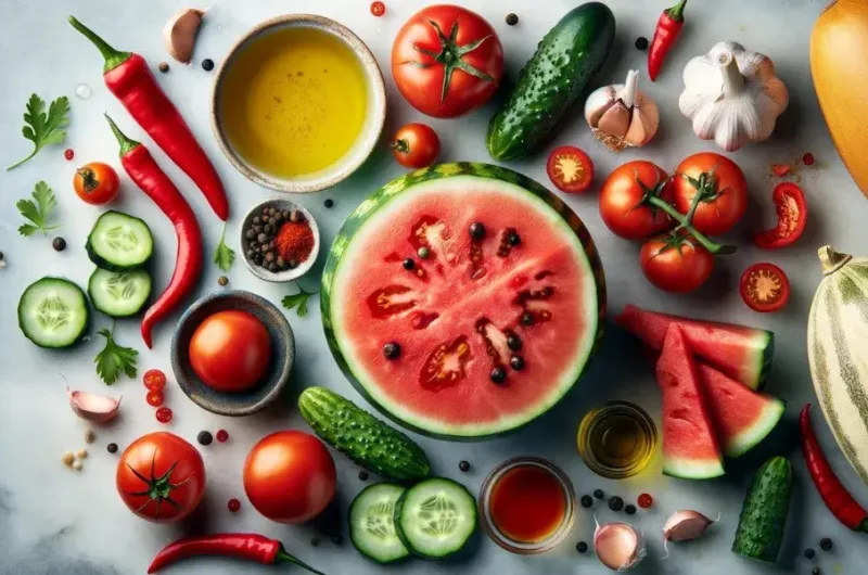 Gaspacho de Melancia e Tomate