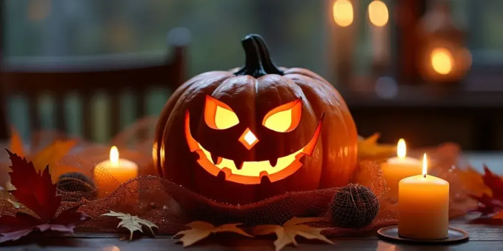 Abóbora Recheada para o Halloween