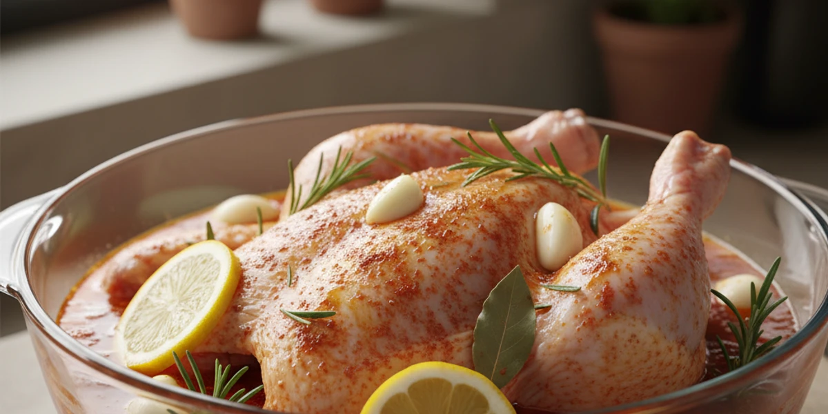 Os Segredos de uma Marinada Perfeita para o Frango Assado - frango assado com batatas