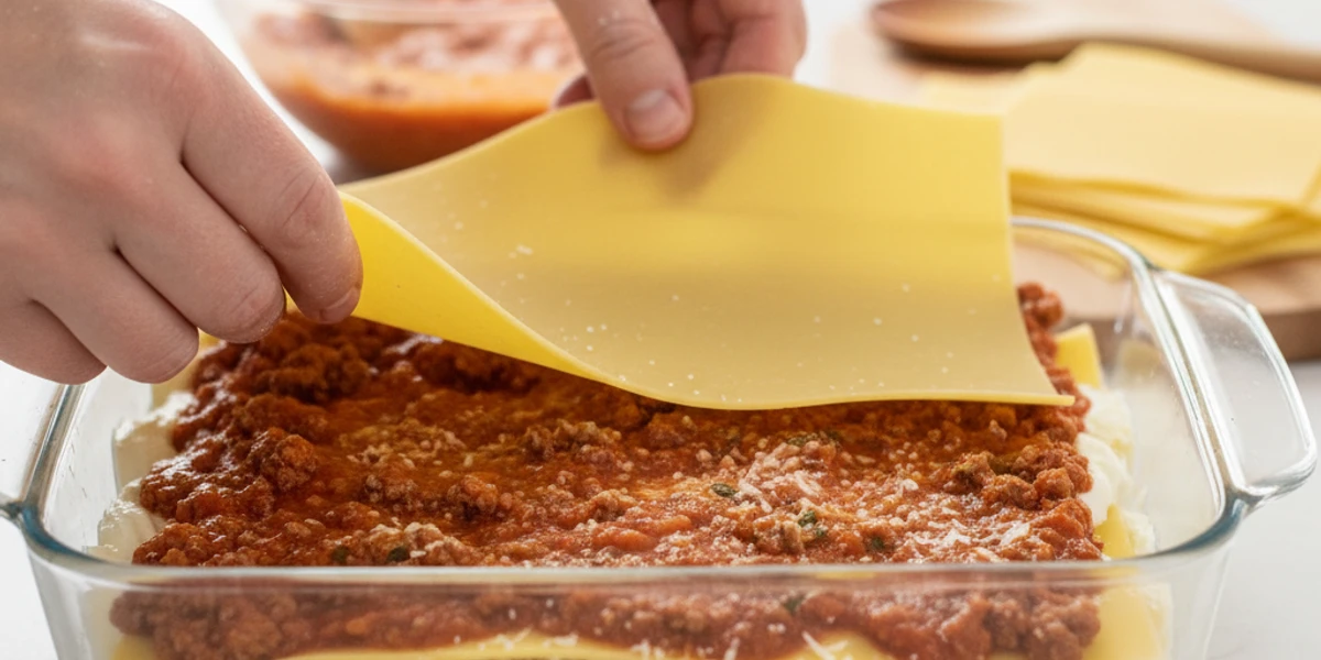 Montagem e Cozedura da Lasanha de Carne Caseira - lasanha de carne caseira