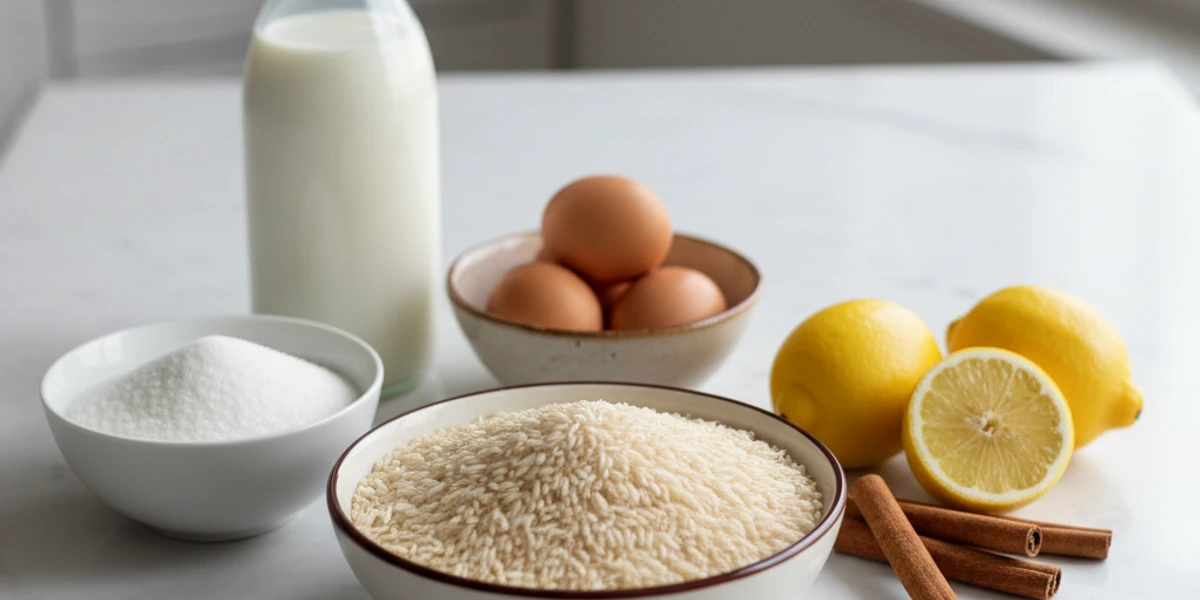 Os Ingredientes Essenciais para um Arroz Doce de Sonho - receita de arroz doce