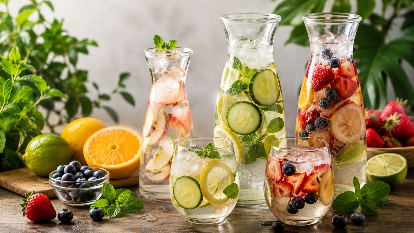 7 Águas Aromatizadas e Refrescantes