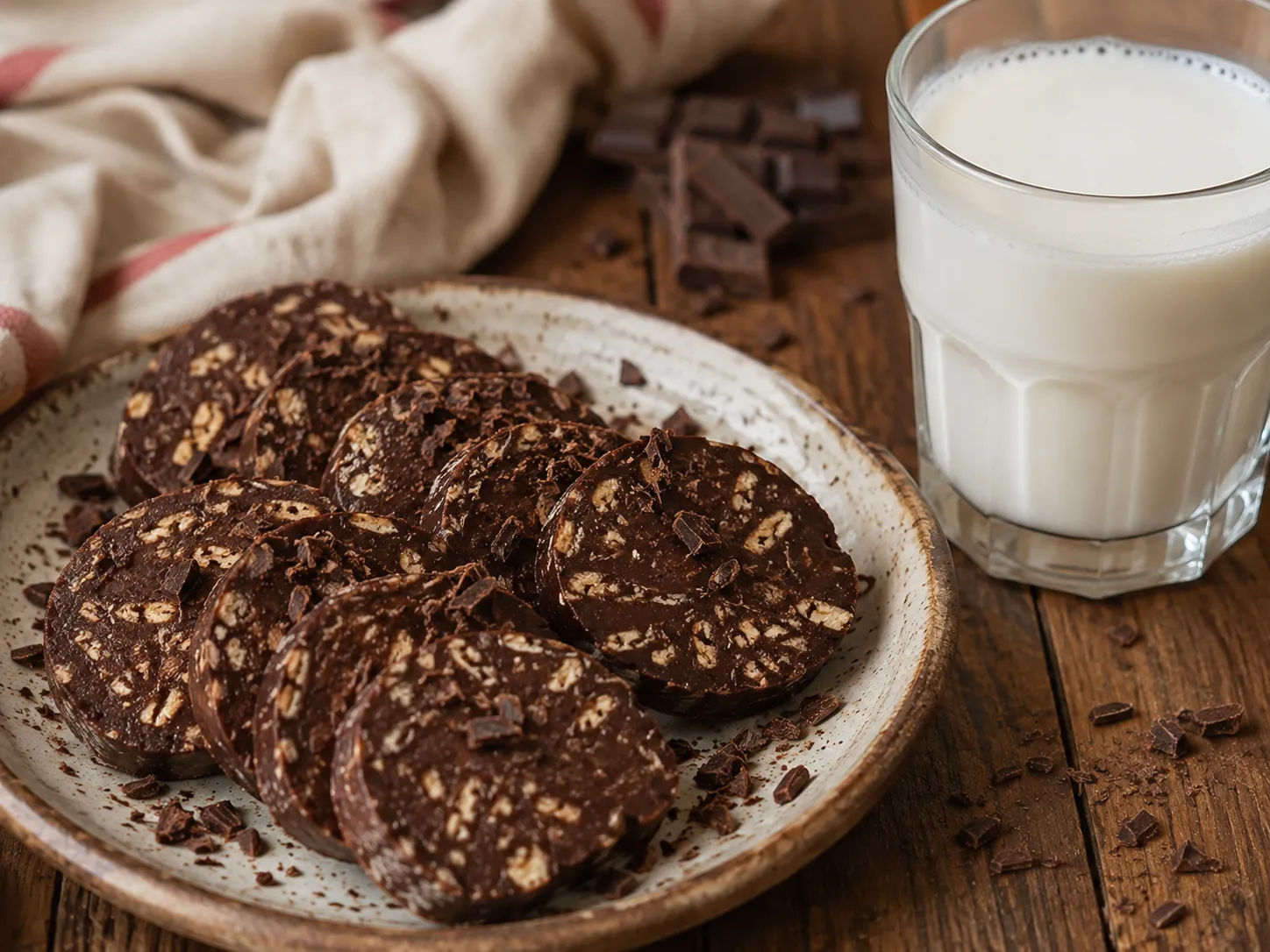 O salame de chocolate mais fácil de fazer
